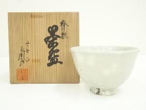 京焼　玉凰造　粉引釉茶碗（共箱）